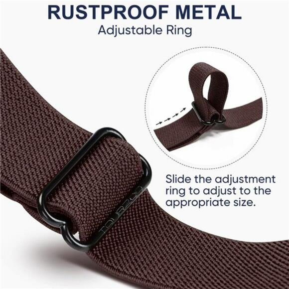 Elastic buckle free invisible belt adjustable stretch waist belt for jeans pants - Picture 3 of 7